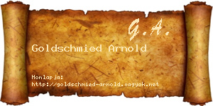 Goldschmied Arnold névjegykártya